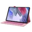 Samsung Galaxy Tab A8 10.5 2021 Rose Red Flip Fabric PU Leather Case - 4