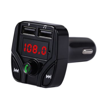 C4 Bluetooth MP3 Car Device - LCD FM Transmitter & Dual USB Charger - 1