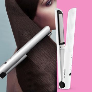 K-SKIN Cordless Hair Straightener & Curler - Portable, Rechargeable, Fast Heat - 1