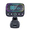 T67 Bluetooth 5.0 Car MP3 Player FM Transmitter Wireless AUX Adapter - 2