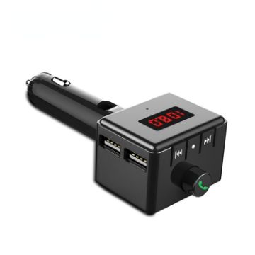 BS6 Wireless Car Bluetooth Aux MP3 Player with USB Charger - 1