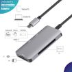 5 in 1 Data Hub Adapter with SD/TF/CF Card & Dual USB3.0 Ports - 5