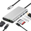 7-in-1 Type-C Hub: RJ45, VGA, Type-C, SD, USB3.0 x2, HDMI Adapter - 1