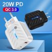 PD03 20W USB Charger with Type-C to 8 Pin Cable, US Plug, White - 5