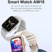 AW18 1.69" Color Screen Smart Watch, Bluetooth Call, Heart Rate, Coffee - 3