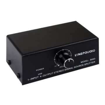 1 In 4 Out Audio Signal Distributor RCA Interface Non-Consumption Output - 1