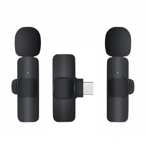 K9 2 in 1 Wireless Clip-on Noise Cancelling Mini Microphone Type-C Port - 1