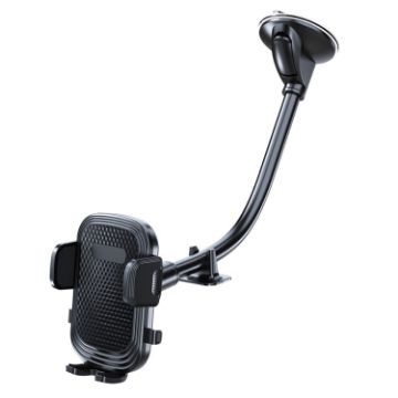 A190+X35 Car Phone Holder with Windshield Sucker and Long Bendable Arm - 1