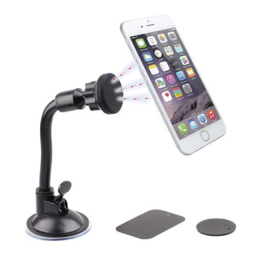 Universal 360 Rotating Car Windshield Magnetic Phone Holder - HRT-RGCT - 1