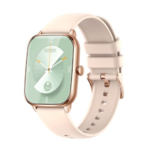 KT65 Smart Watch - 1.9" Color Screen, Heart Rate & Blood Pressure Monitor, Gold - 1