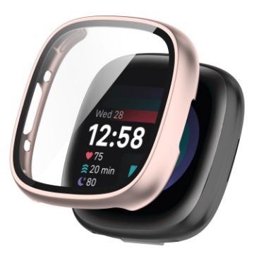 Fitbit Sense 2 Rose Gold Protective Case - PC+ Toughened Film - 1