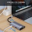 JUNSUNMAY 7-in-1 USB-C Hub: 4K HDMI, VGA, Ethernet Docking Station - 5