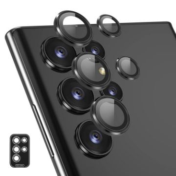 Samsung Galaxy S23 Ultra 5G ENKAY Rear Lens Glass Film Black - 1