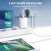 PD11 20W USB-C Fast Charger with 1m Type-C to 8 Pin Cable, US Plug, Black - 6