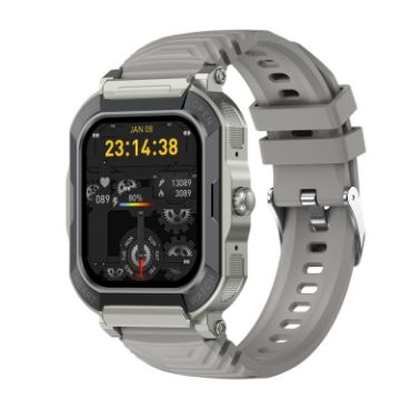 H30 1.91" Silver Smart Watch with Heart Rate & Blood Pressure Monitor - 1