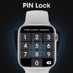 W59 Smart Watch, 2.2" Color Screen, Heart Rate & Blood Pressure Monitor, Black - 8