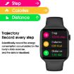 W38 1.9" Smart Watch - Heart Rate & Blood Pressure Monitor (Black) - 9