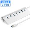 7301 7 Port USB 3.0 HUB with 5Gbps Speed & Power Adapter - 1