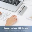 7301 7 Port USB 3.0 HUB with 5Gbps Speed & Power Adapter - 3