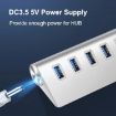 7301 7 Port USB 3.0 HUB with 5Gbps Speed & Power Adapter - 4