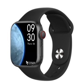 WS88 1.96" Smart Watch - Heart Rate & Blood Pressure Monitor (Black) - 1