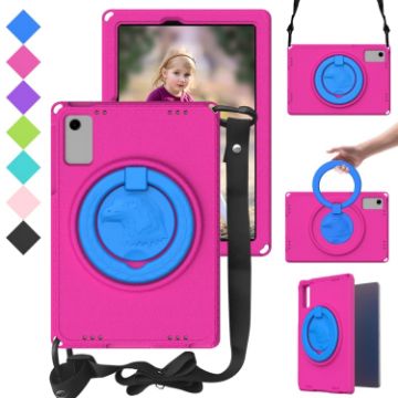 Samsung Galaxy Tab A9+ 10.95 Shockproof EVA Case with Frame - Rose Red - 1