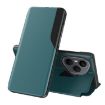 For Honor 400 Pro Global Leather Flip Phone Case, Green, 160.8mm Holder - 1