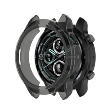 Ticwatch Pro X TPU Transparent Black Protective Shell - Half Wrapped - 1