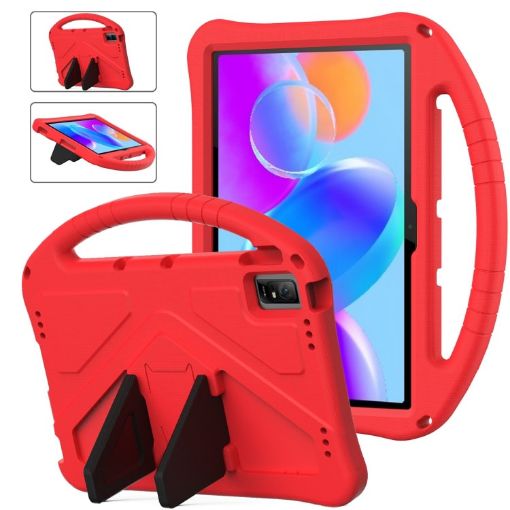 TCL Tab 11 EVA Shockproof Tablet Case with Holder - Red - 1