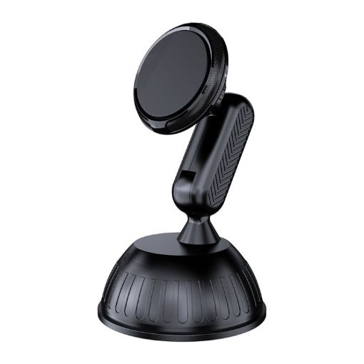 Black 360 Rotation Magnetic Car Phone Holder for Dashboard/Windshield - 1