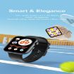 P59 Smart Watch - 2.01" Color Screen, Heart Rate/BP/Oxygen Monitor (Black) - 6