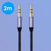 NORTHJO MTM03 3 Pole 3.5mm Male to Male Stereo Audio Cable 2m Length - 5