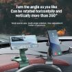 360 Rotation Car Dashboard Mount Phone Holder with Parking Sign (Black) - 3
