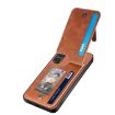For Honor 400 Pro Global Carbon Fiber Flip Zipper Phone Case Brown - 4