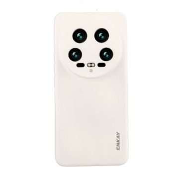 Xiaomi 14 Ultra ENKAY Hat-Prince Silicone Shockproof Case Beige - 1