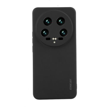 Xiaomi 14 Ultra ENKAY Hat-Prince Black Silicone Shockproof Case - 1