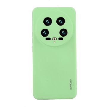 Xiaomi 14 Ultra ENKAY Hat-Prince Light Green Silicone Shockproof Case - 1