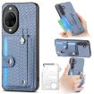 Huawei nova 14 Pro Blue Wristband Kickstand Card Wallet Phone Case - 1
