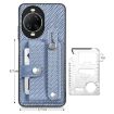 Huawei nova 14 Pro Blue Wristband Kickstand Card Wallet Phone Case - 5