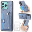 For Honor 400 Lite Blue Wristband Kickstand Card Wallet Phone Case - 1