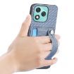 For Honor 400 Lite Blue Wristband Kickstand Card Wallet Phone Case - 4