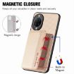 Huawei nova 14 Pro Carbon Fiber Magnetic Card Bag Case - Khaki - 3