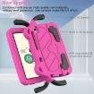 TCL LE 2023/Tab 8 2022 Shockproof Tablet Case Rose Red+Black - 7