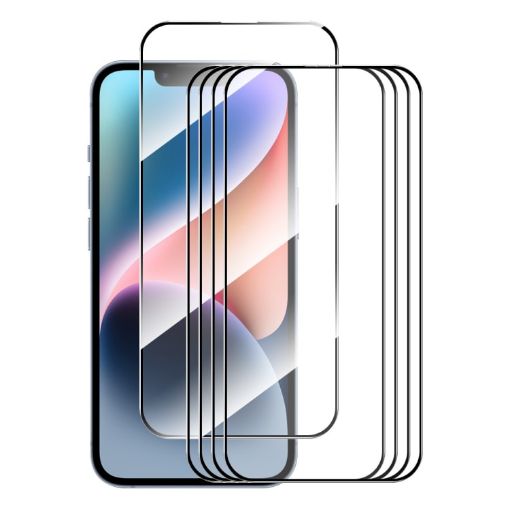 iPhone 15 ENKAY 5pcs Full Glue Tempered Glass Film Screen Protector - 1