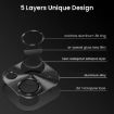 iPhone 15/15 Plus ENKAY Black Aluminium Tempered Glass Lens Cover Film - 2