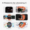 Y83 1.83" Smart Watch - Heart Rate/BP/SpO2/Glucose Monitor (Orange) - 4