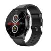 ET340 Smart Watch - 1.46" Color Screen, Health Monitoring, Leather Strap (Black) - 1