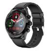 ET440 Smart Watch: 1.39" Color Screen, Leather Strap, Health Monitoring - 1