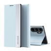 Samsung Galaxy S23 FE 5G Light Blue Leather Phone Case Electroplated - 1