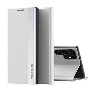 Samsung Galaxy S24 Ultra 5G White Leather Phone Case Electroplated - 1
